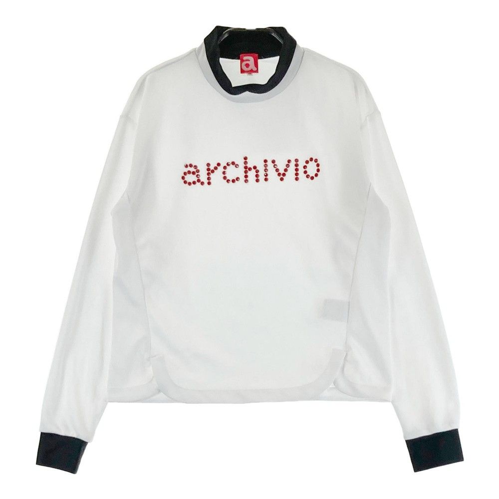 サイズ：38 ARCHIVIO アルチビオ モックネック 長袖Tシャツ ストーン  