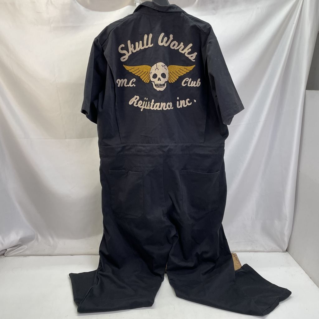 01w-5313 SKULL WORKS スカルワークス つなぎ 刺繍 ジップフライ