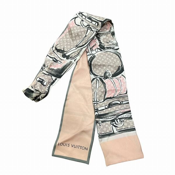 ルイヴィトン Louis Vuitton バンドー M73965 オフピンク トランク バッグ ブランド小物 スカーフ レディース