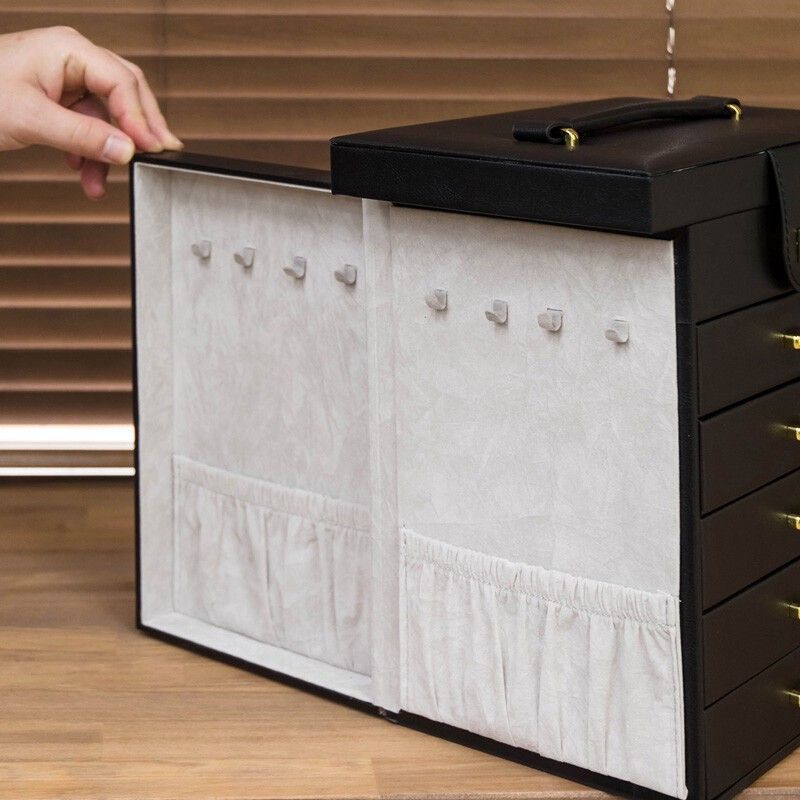 アウトレット】ジュエリーボックスDX ブラック/ブラウン/アイボリー