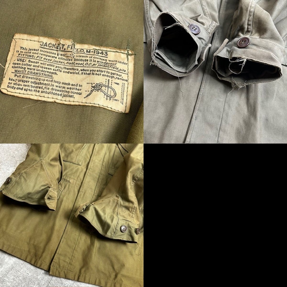 40's WW2 U.S.ARMY M-1943 FIELD JACKET M-43 フィールドジャケット
