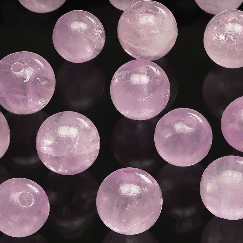 粒販売】ナイジェリア産 クンツァイト 丸玉 6mm【4粒販売