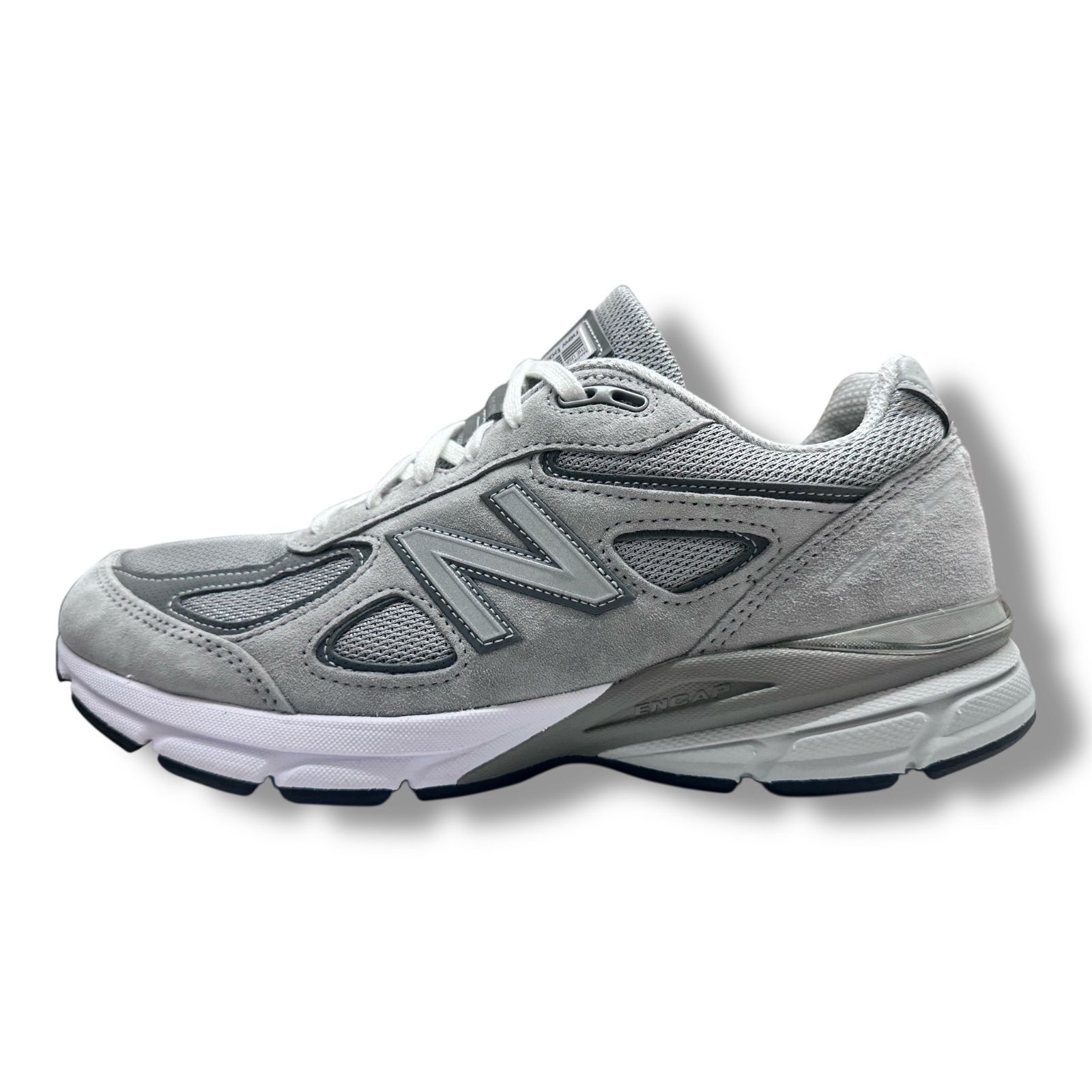 New Balance 990v4 Grey Silver スエード スニーカー U990GR4 