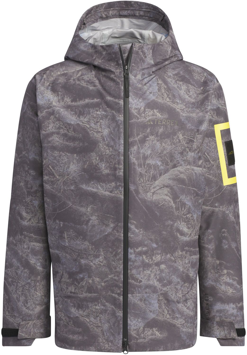 アディダス adidas アウトドア テレックス M TERREX NATGEO R.RDY ジャケット 上着 防水 フルジッピ JMT94 IS9512 シルバーバイオレット