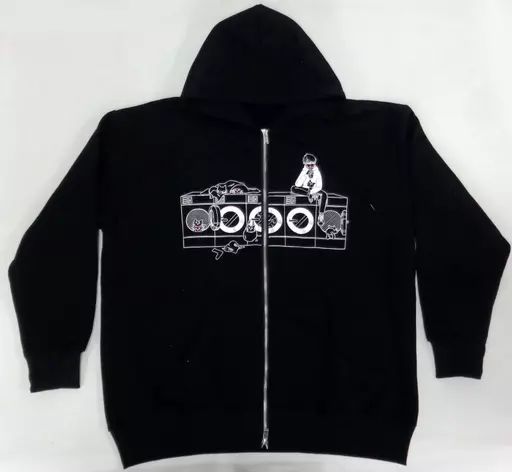 キヨ猫パーカー　ジップアップ　ブラック メンズ レベル４ キヨ レトルト キヨ パーカー 中古アウターウェア(男性アイドル) キヨ キヨ猫