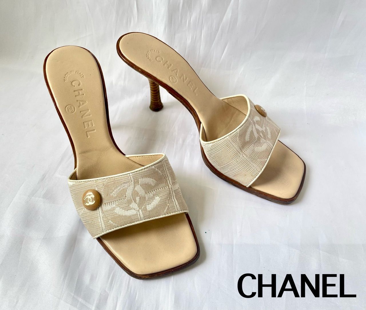 CHANEL】シャネル ニュートラベルライン ココマーク ミュール