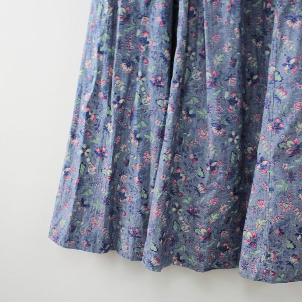 美品 45R インドカディ春花プリントのイージースカート 花柄 45rpm 美品 45R インドカディ春花プリントのイージースカート 花柄 45rpm 美