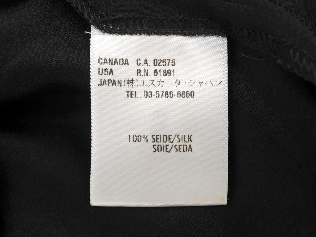 ESCADA エスカーダ シルク100% 総柄 スカート size36/黒