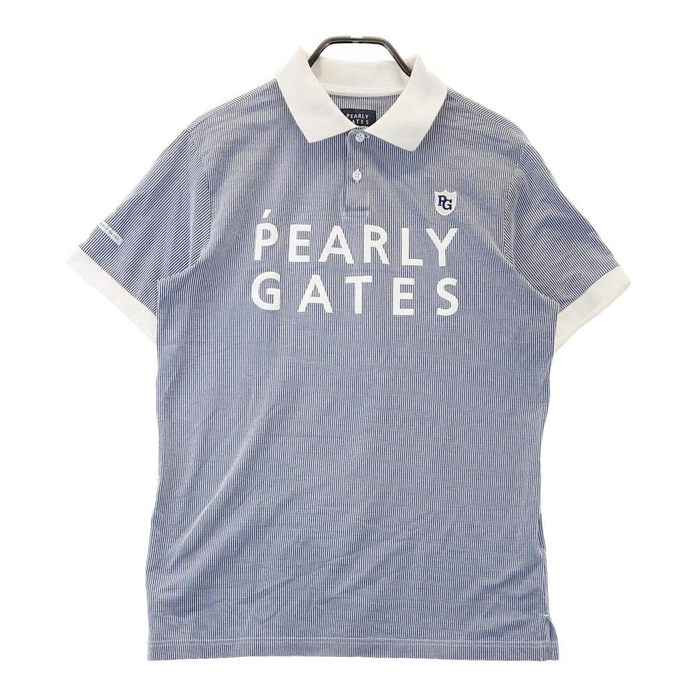 ゴ*太様 PEARLY GATES ストライプポロシャツ サイズ6 美品 美品 PEARLY GATES ストライプポロシャツ サイズ6 ゴ*太様
