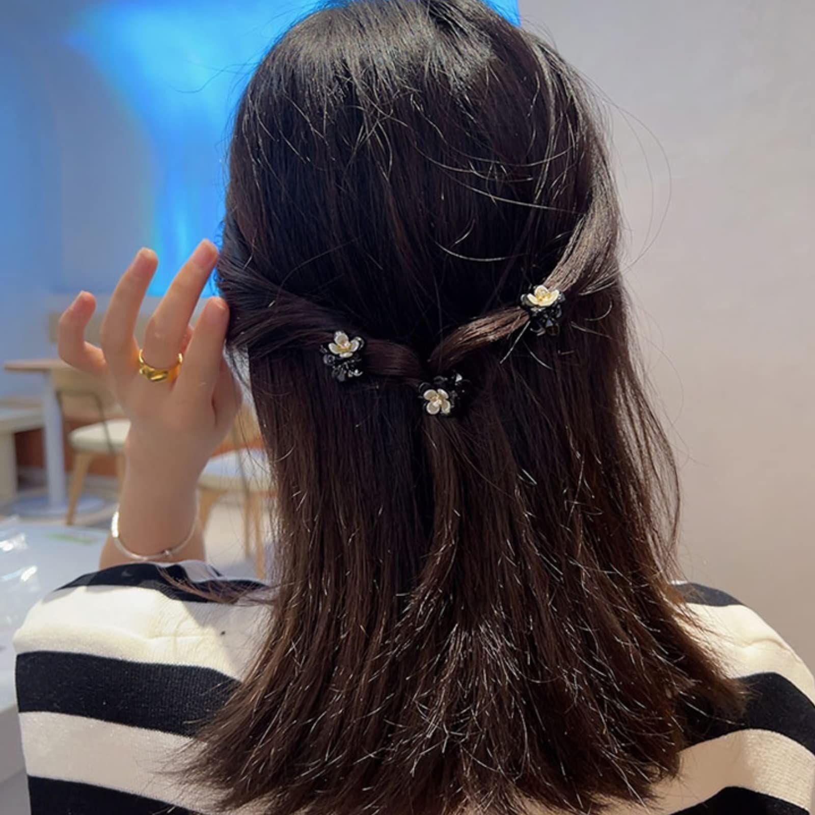 特価商品】EZ PEACH バンスクリップ ミニ ヘアアクセサリー レディース