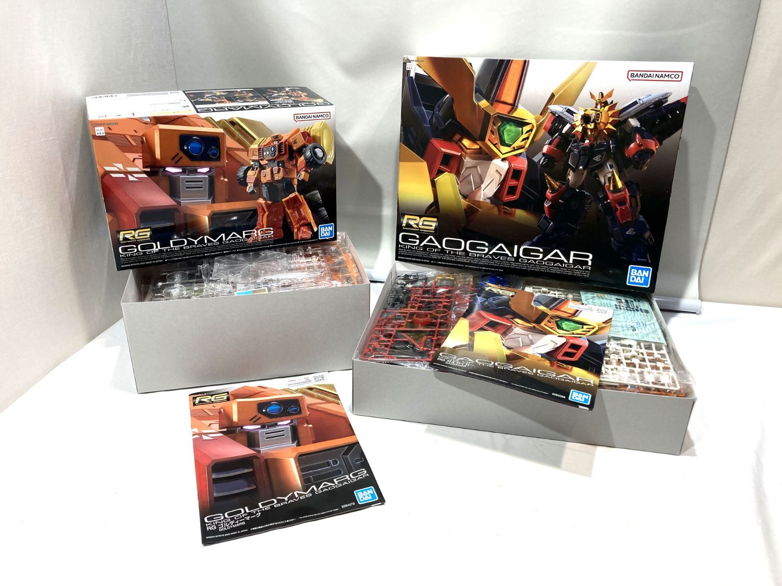 k*@様 【新品・未組立】RG ガオガイガー & ゴルディマーグ セット 勇者王ガオガイガー』完全新規造形のプラモデル「RG ゴルディー