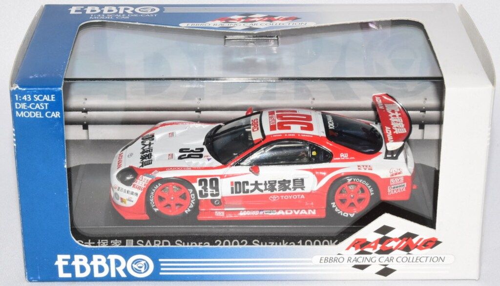 激安超安値 エムエムピー 1/43 EBBRO iDC 大塚家具 SARD Supra 2002 鈴鹿 ミニカー