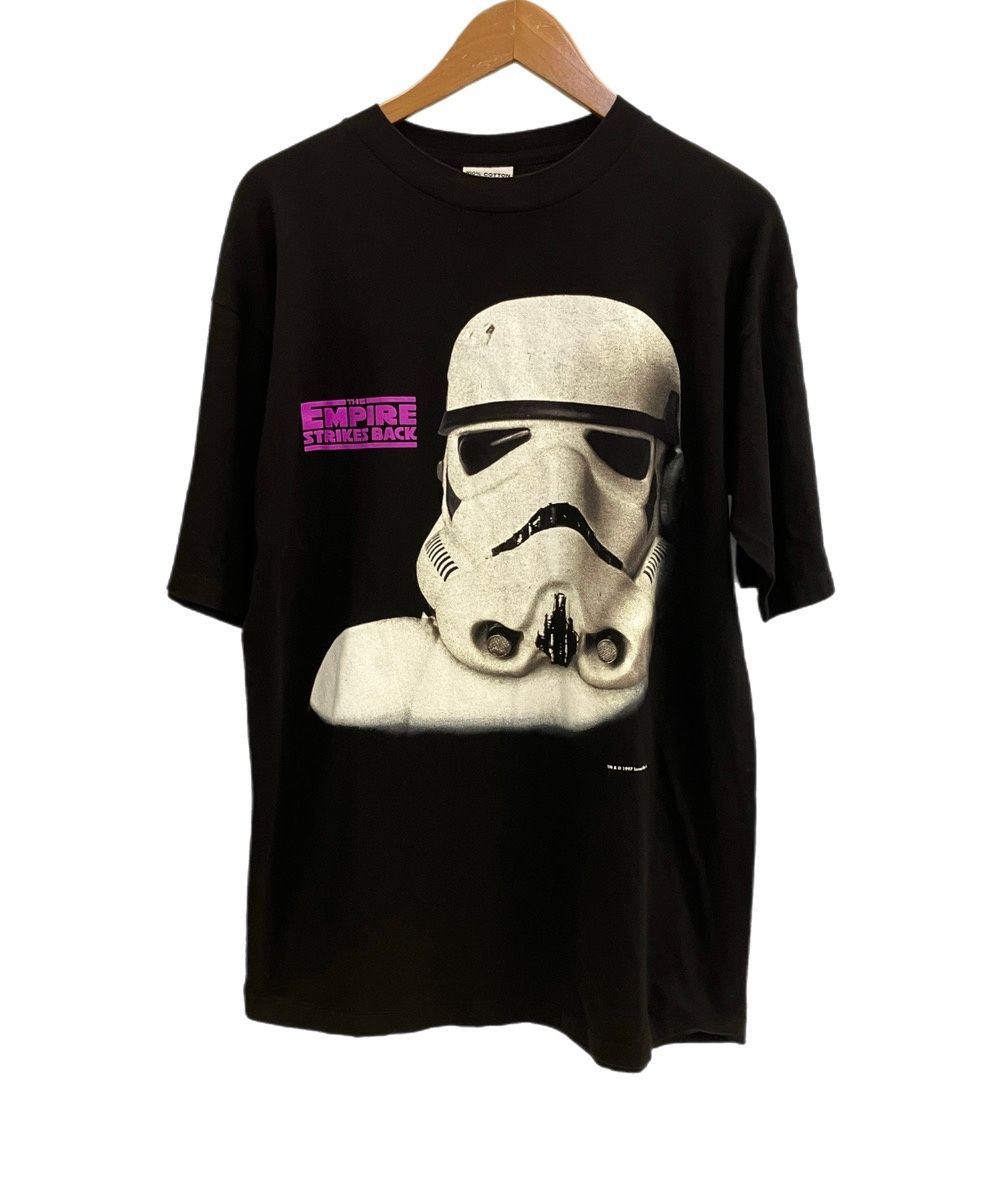 ヴィンテージ 90 s 90年代 STAR WARS Stormtrooper THE EMPIRE STRIKES BACK PEPSI協賛 スターウォーズ ストームトルーパー 映画 ムービー - Tシャツ ブラック 101MT-4219