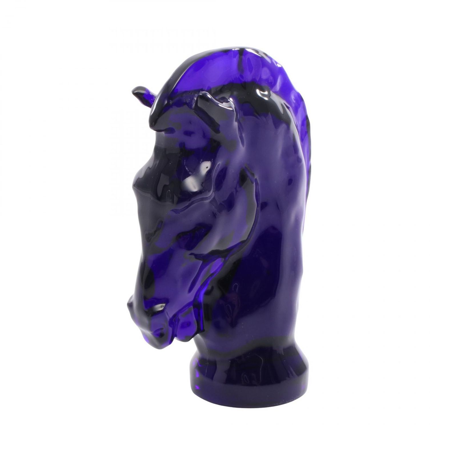 サンルイ SAINT LOUIS JEU DARK BLUE KNIGHT 透けネイビー その他 馬モチーフペーパーウエイトガラス ユニセックス ♥