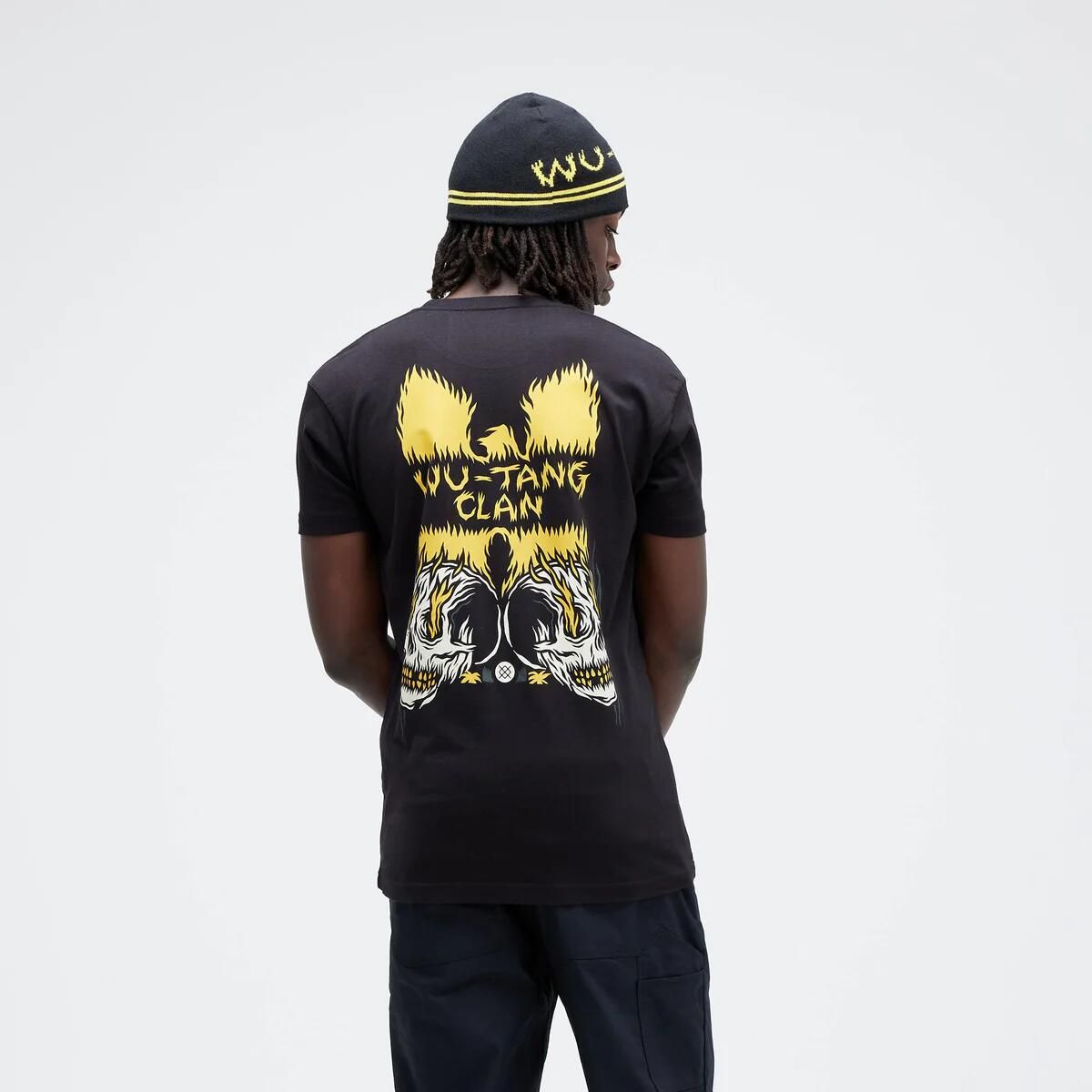 WU-TANG CLAN スカルデザイン Tシャツスタンスコラボ 送料無料】STANCE x Wu-Tang Clan SKULL CLAN コラボ Tシャツ ブラック