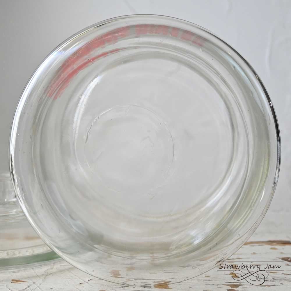 IKI-560 アメリカヴィンテージ ガラスジャー ピーナツバター お米入れ メイソンジャー・ビン - Kino-SHOP IKI-560 アメリカ