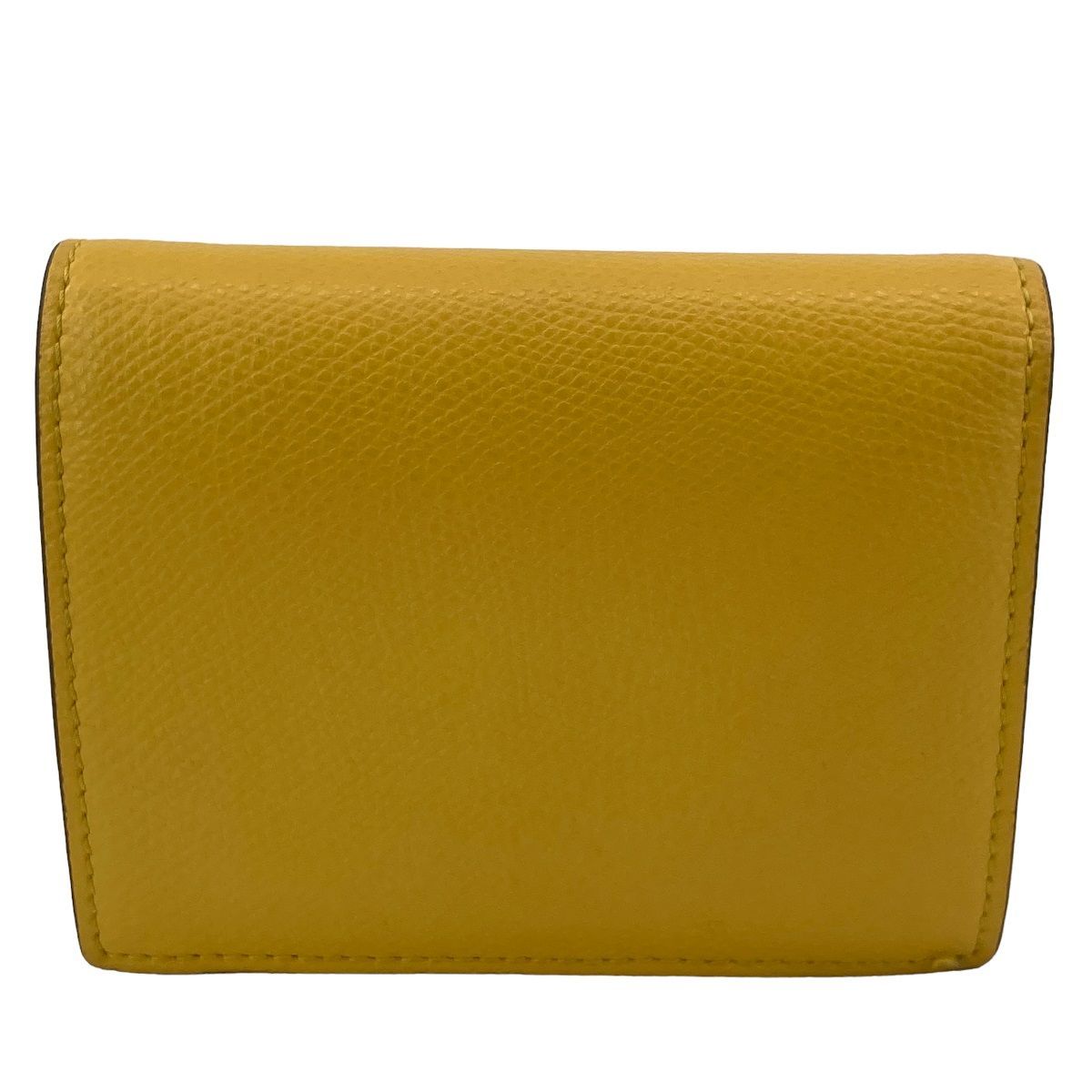 中古】 Fendi フェンディ 2つ折り財布 イエロー メンズ 8M0387 A18B 