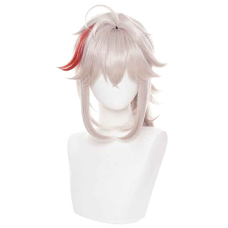 コスプレウィッグ 耐熱 原神 げんしん Genshin 楓原万葉 かえではらかずは コスプレ かつら カツラ コスプレ コスチューム コミケイベント ハロウィン 学園祭 文化祭 仮装 変装 ウイッグネット