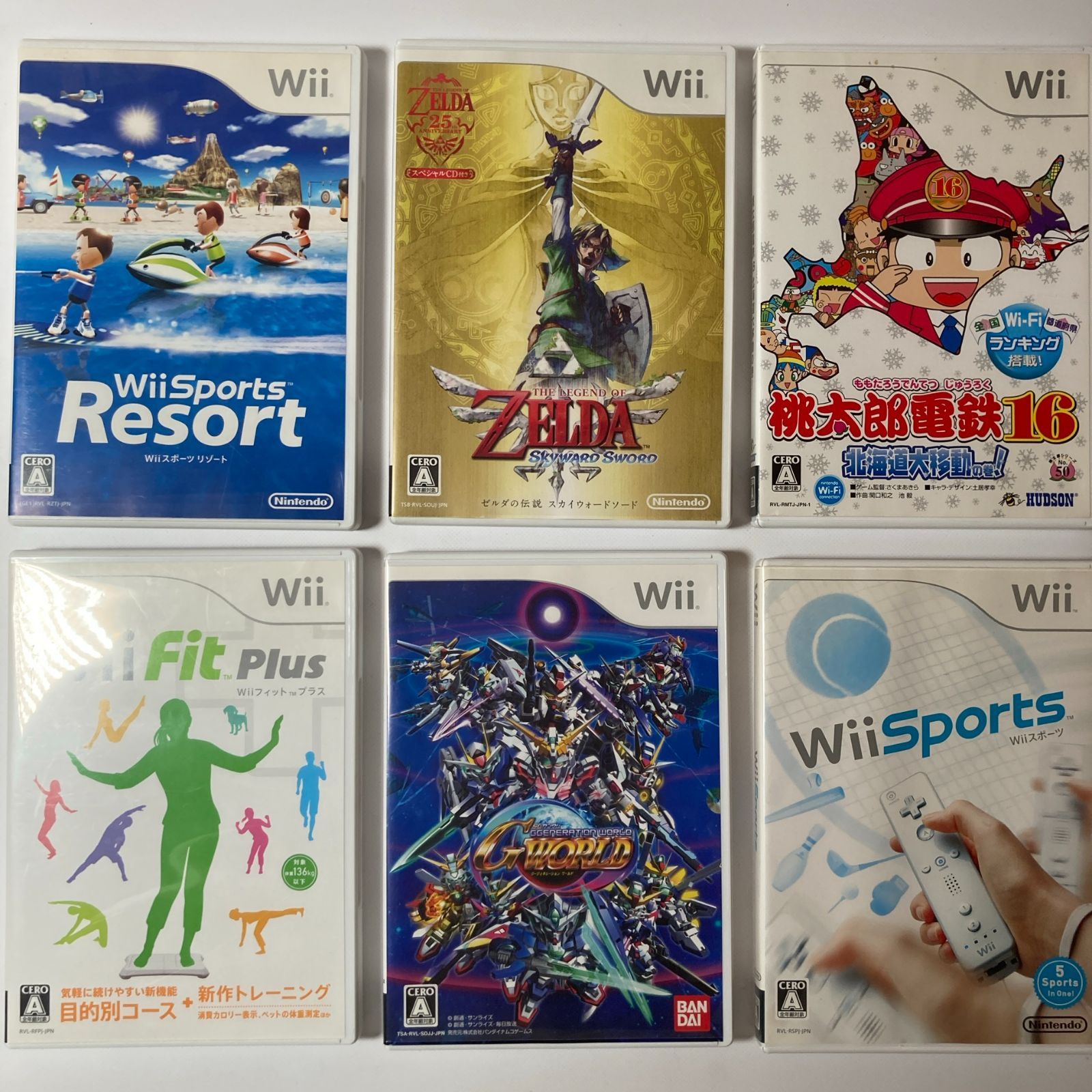 Wiiソフト6本セット ゼルダ 桃鉄 スポーツ等 - メルカリ