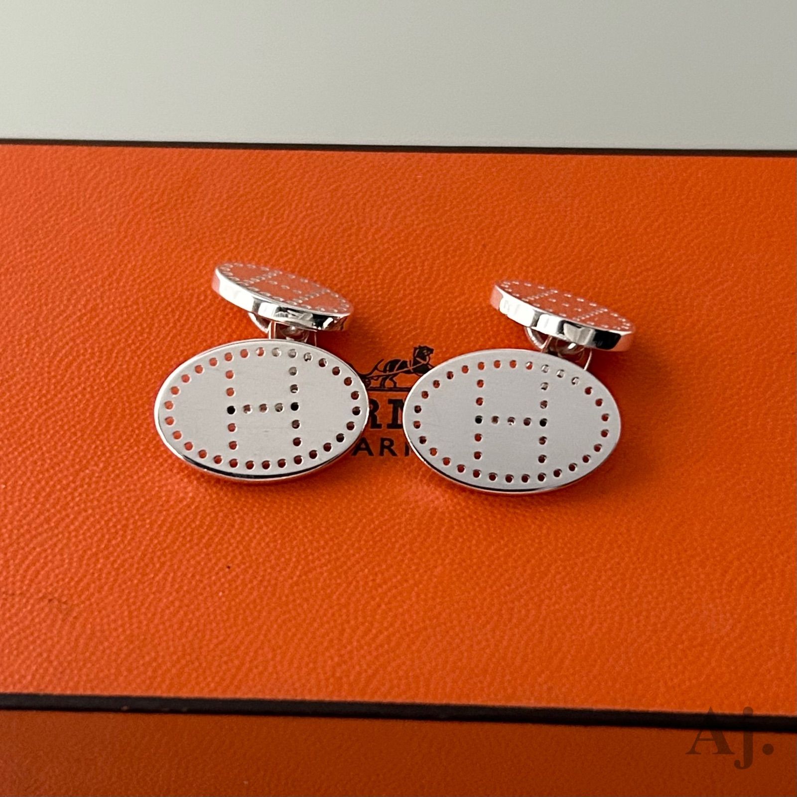エルメス エクリプス エブリン カフス カフリンクス 925 HERMES