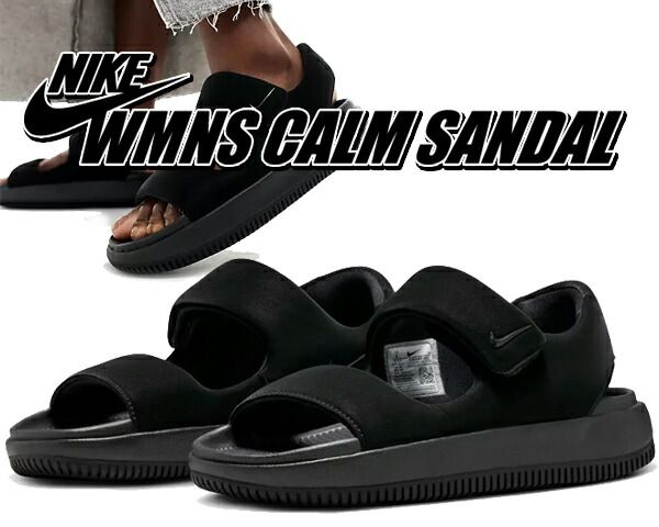 ナイキ ウィメンズ カーム サンダル NIKE WMNS CALM SANDAL black|black-blk fj6043-001 ブラック レディース サンダル