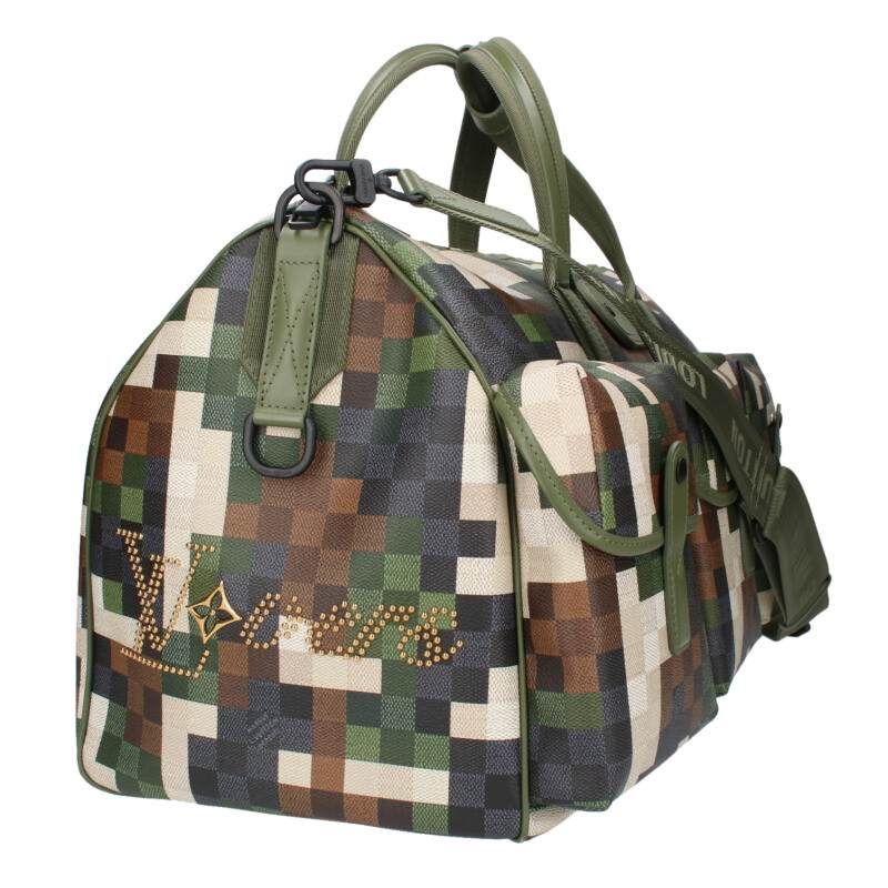 ルイヴィトン M24454 キーポル55 ダモフラージュレザーボストンバッグ