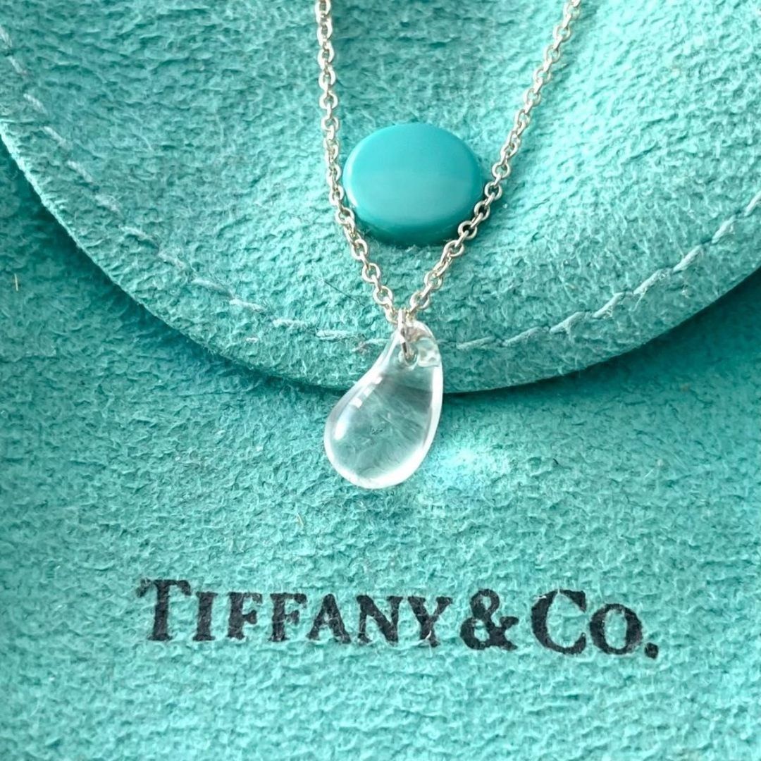 ティファニー クリスタル ティアドロップ ネックレス SH3fe