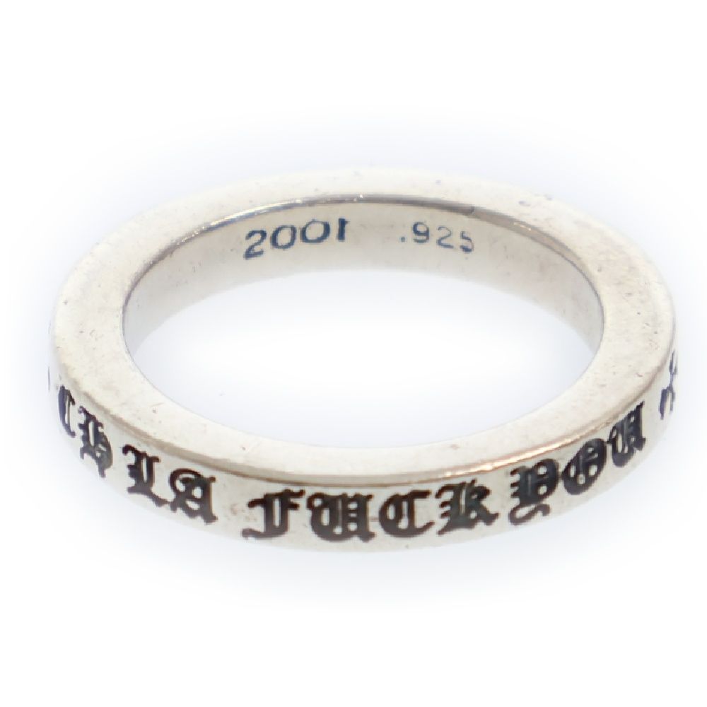 CHROME HEARTS (クロムハーツ) 3mm SPACER FUCKYOU LA限定 3mmスペーサーファックユー シルバーリング シルバー 15.5号