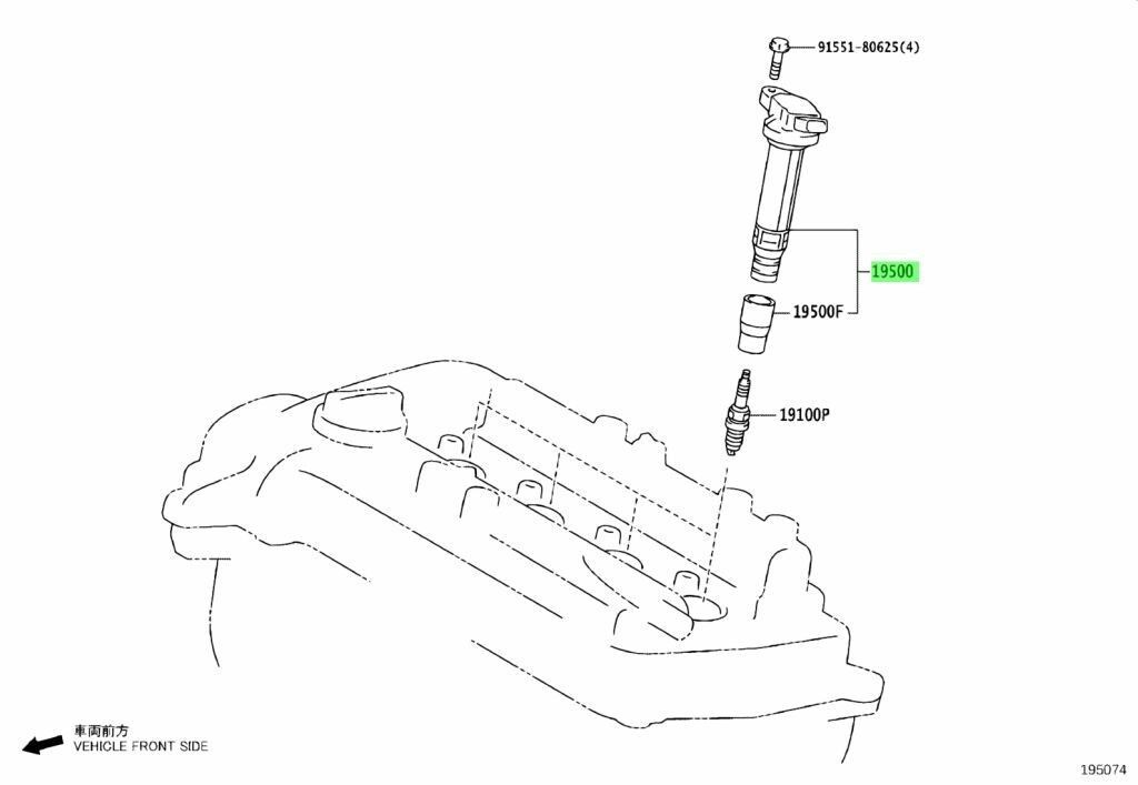トヨタ ダイナ トヨエース イグニッション コイル DYNA TOYOACE COIL IGNITION 2007 12 - 1TRFPE..TRY231 281 TOYOTA 純正 Genuin