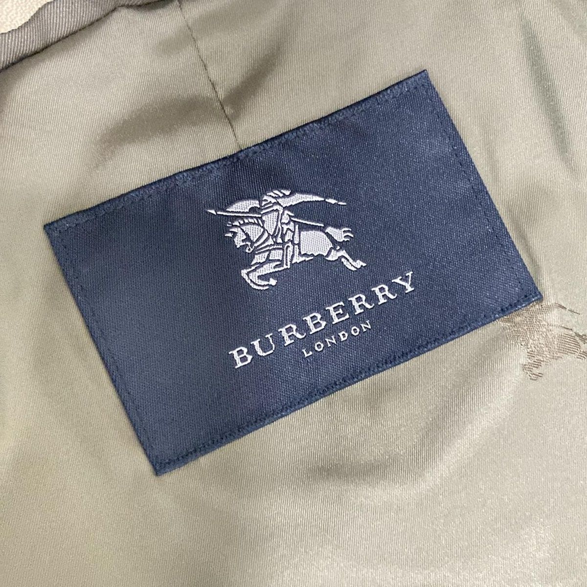 Burberry LONDON バーバリーロンドン コート サイズ4 XL メンズ - グレー 長袖 ネーム刺繍 ライナー取り外し可 秋 冬 KANDAIZUMI_COM
