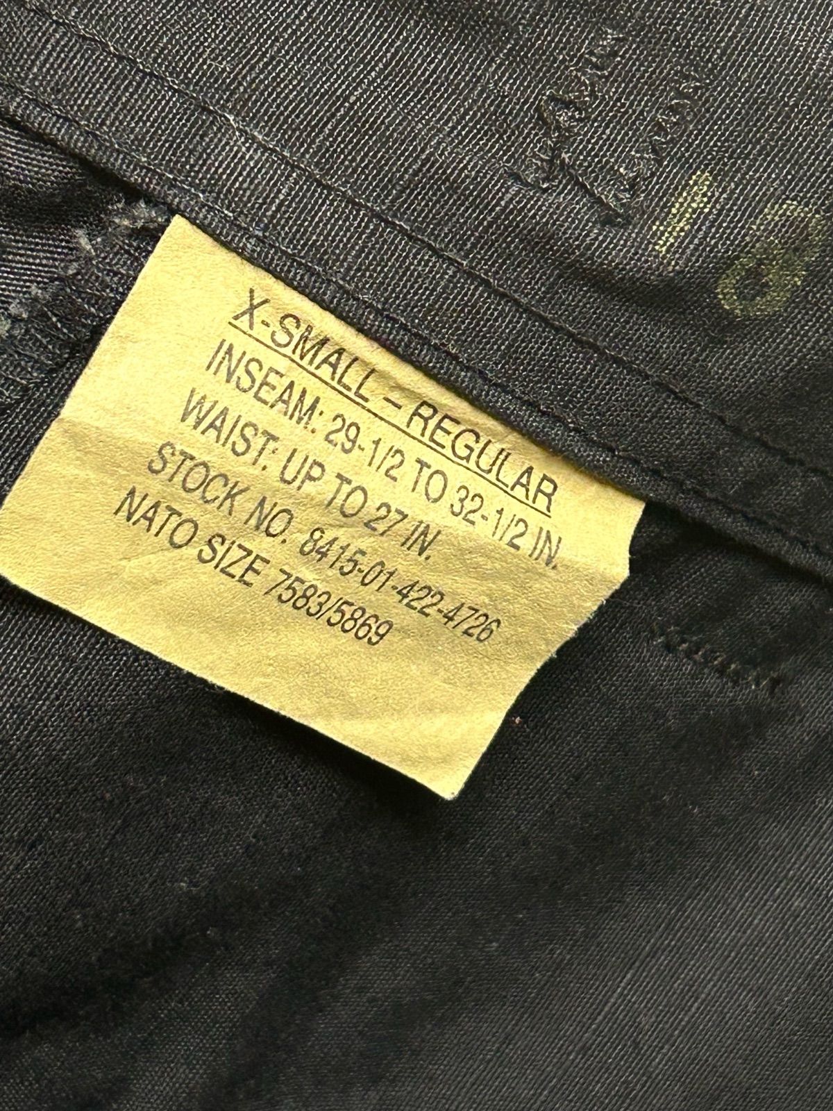 DEAD◎米軍実物 \"97 BDU BLACK357 トラウザーズ XS-S◎ DEAD◎米軍実物 