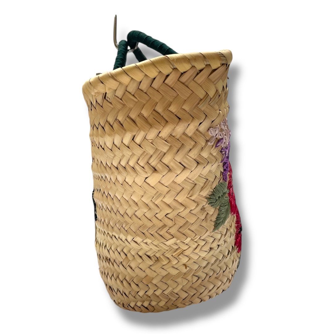 KEITA MARUYAMA ケイタマルヤマ フラワー刺繍 かごバッグ 籠