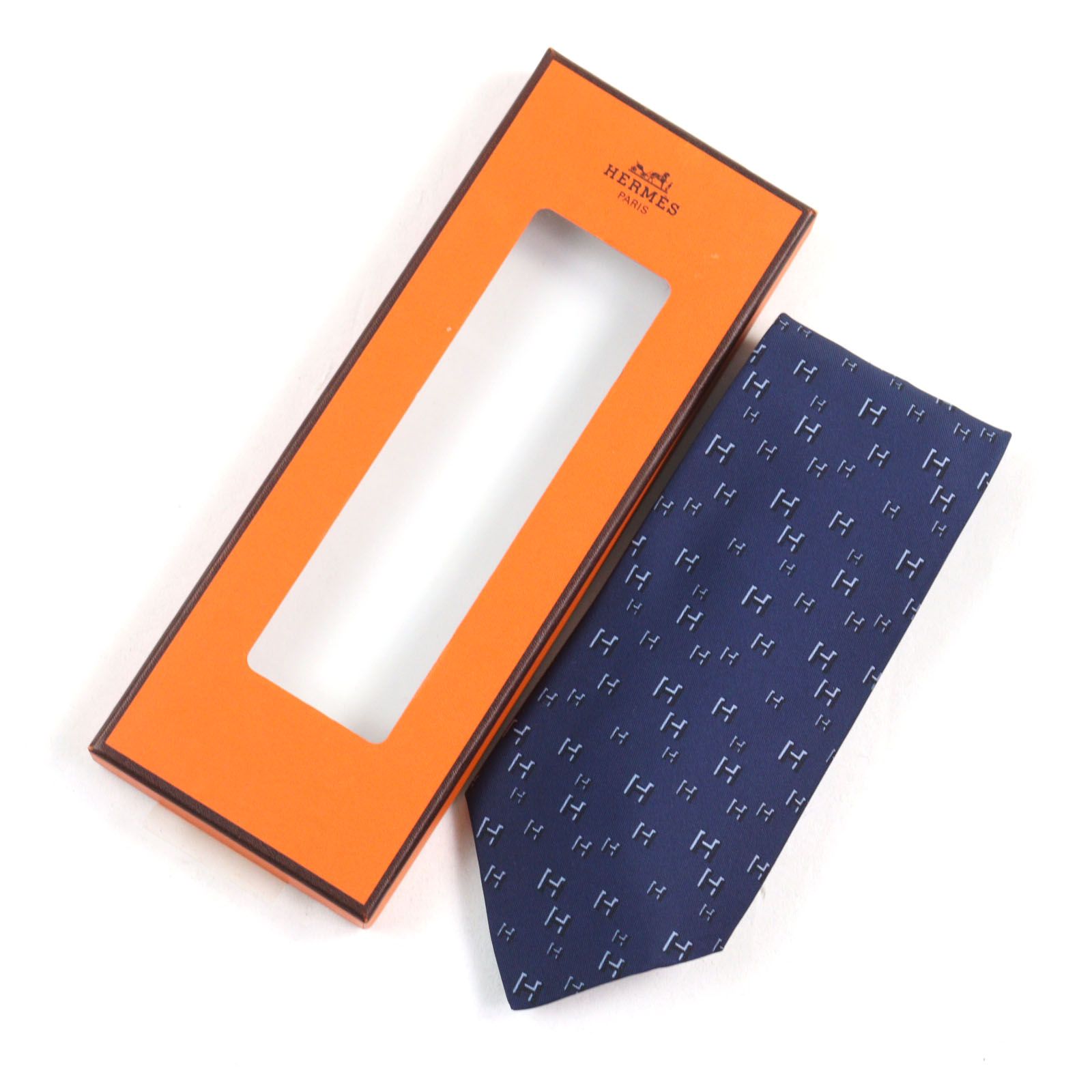 未使用品○HERMES エルメス 5183 IA CRAVATE クラヴァット