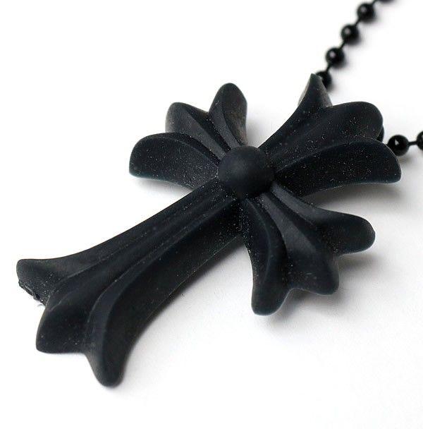 CHROME HEARTS クロムハーツ シリコン ネックレス ブラック 黒 CHROME