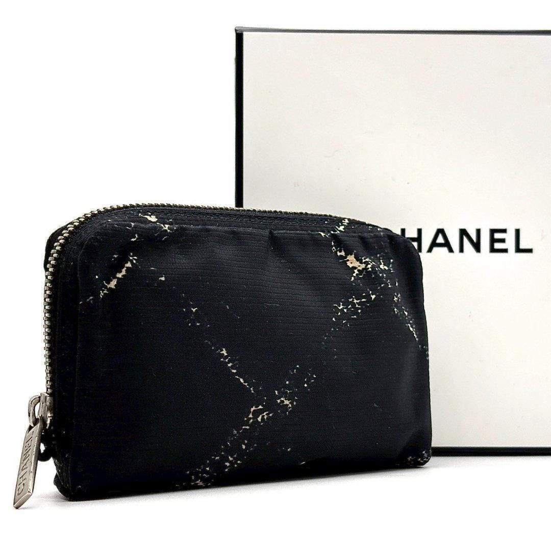 軽くてかわいい定番】 CHANEL シャネル 旧トラベルライン コインケース 