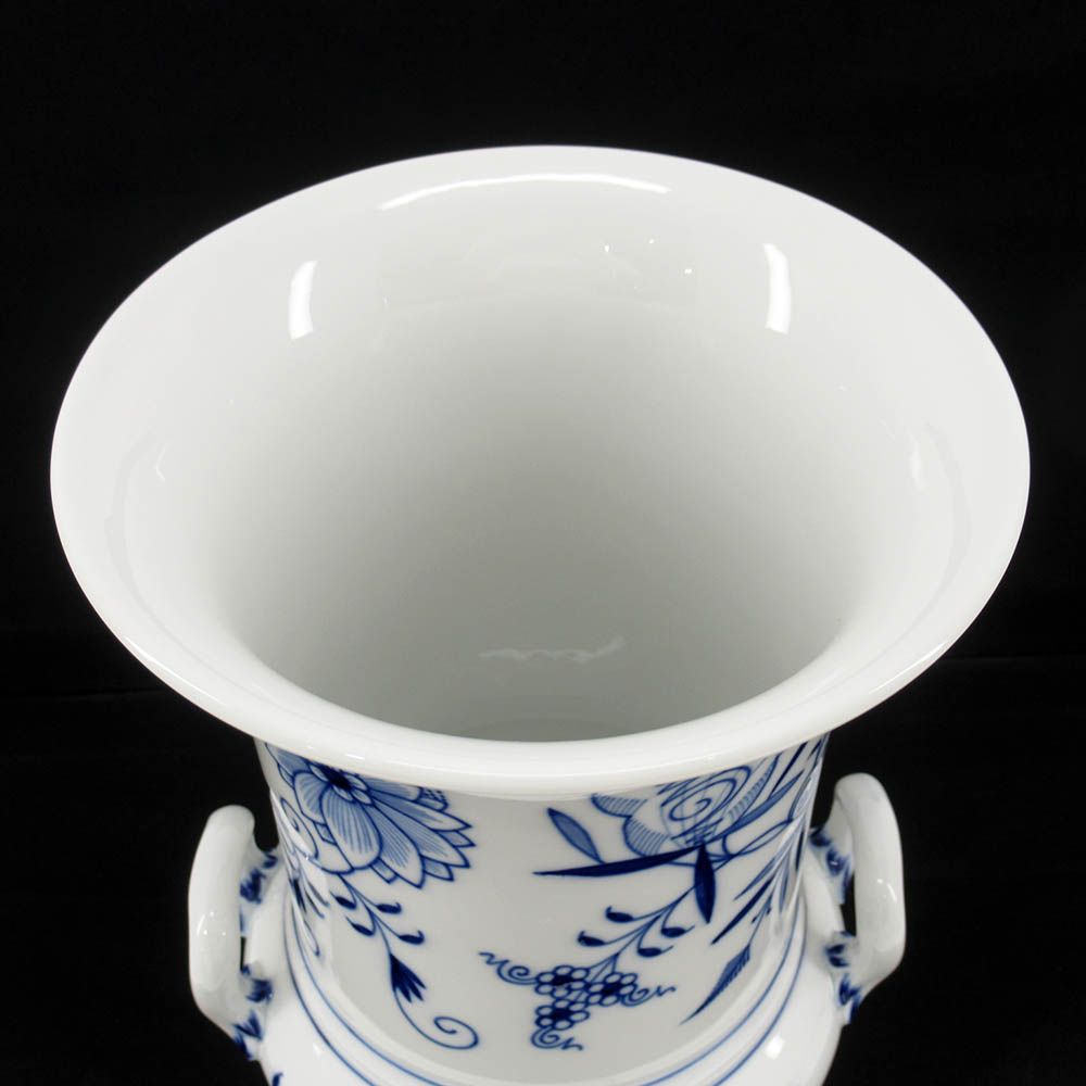 Meissen マイセン ブルーオニオン 高さ24.5cm ハンドル付き フラワー 