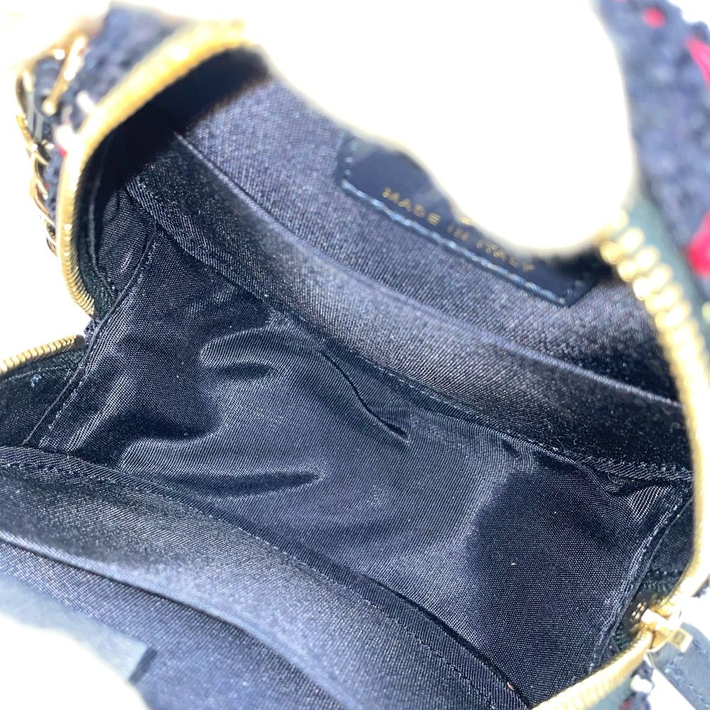 シャネル ショルダーバッグ レディース CCフィリグリー ラウンド ミニ ポシェット ココマーク ココ かばん 鞄 ポーチ CHANEL AP0365  ツイード ネイビー 紺 ソフトゴールド金具 ギフト 美品【中古品】