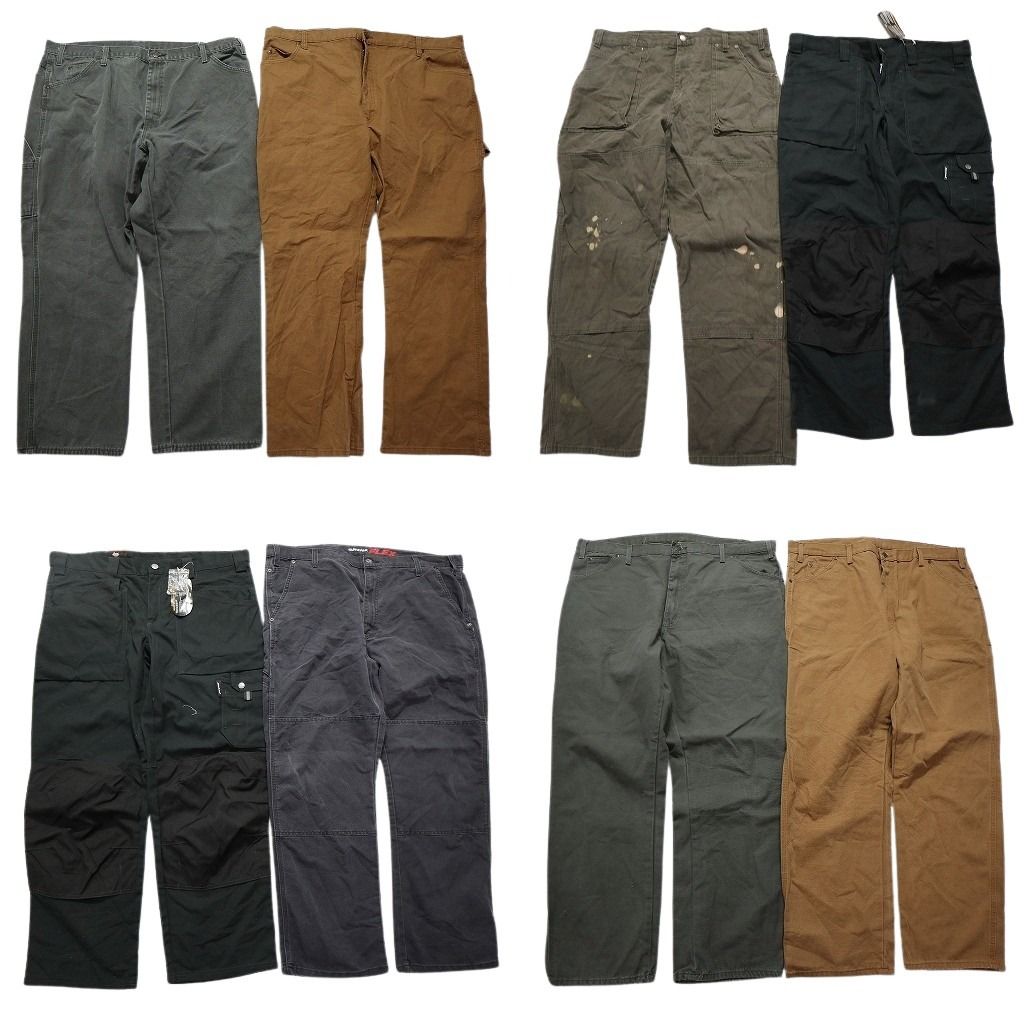 古着卸 ディッキーズ Dickies ダック ペインター パンツ 8枚セット メンズ 40 |42 デッドストック ダブルニー ワーク 古着 NB9804