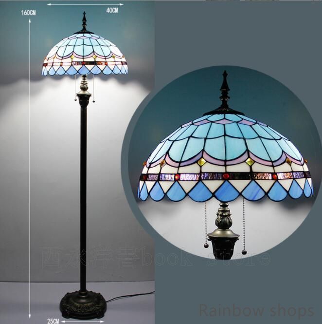 新作入荷! 感溢れる◆ ステンドランプ 花柄 ステンドグラス アンティーク レトロな雰囲気 ティファニー技法 照明 フロアスタンド 室内装飾 bcp22 驚異の