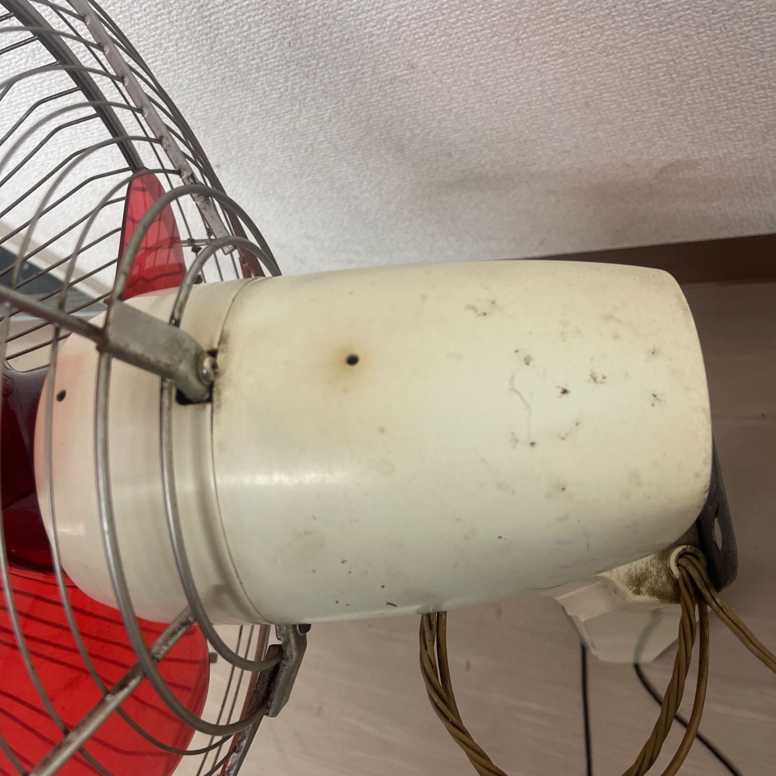 SANYO EF-6DK 壁掛け扇風機 昭和レトロ 希少 赤羽 赤プロペラ サンヨー