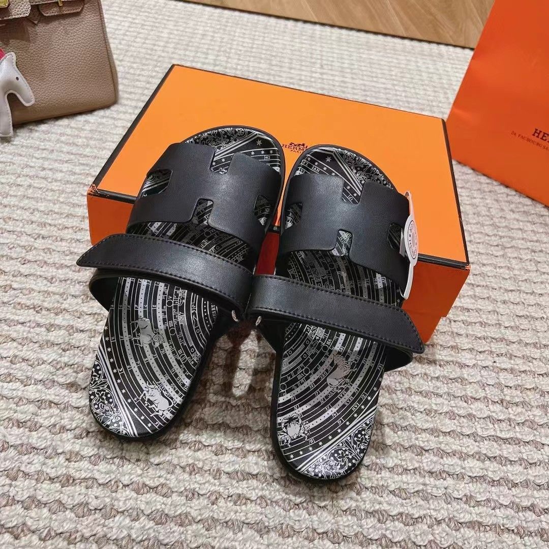 エルメス HERMES メンズサンダル カーフ 占星術 黒 新品未使用 - メルカリ