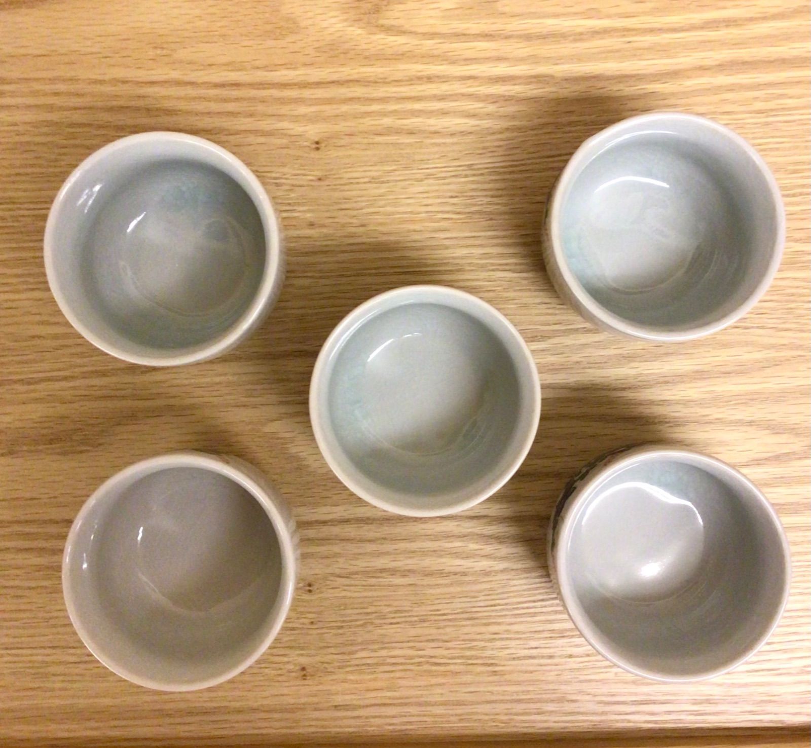 美濃焼 庫山窯 金彩 蓋付煎茶茶碗 お茶茶碗 5客