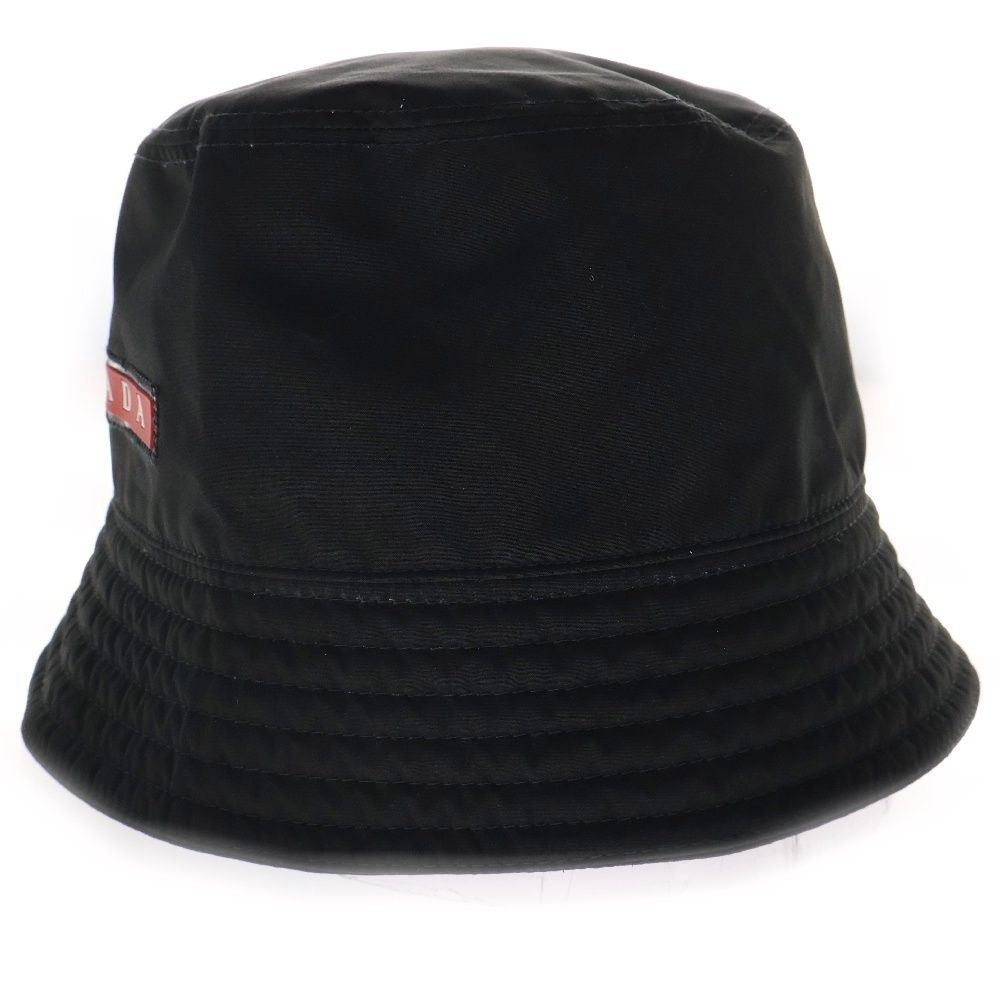 PRADA テクニカルファブリック バケットハット ○美中古 プラダ PRADAテクニカルファブリックバケットハット