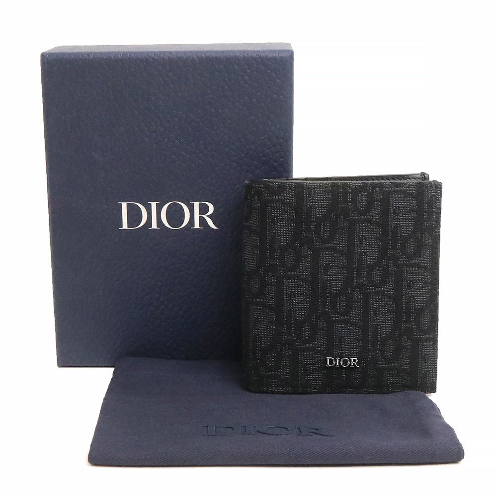 Dior二つ折り財布　オブリーク財布形二つ折り