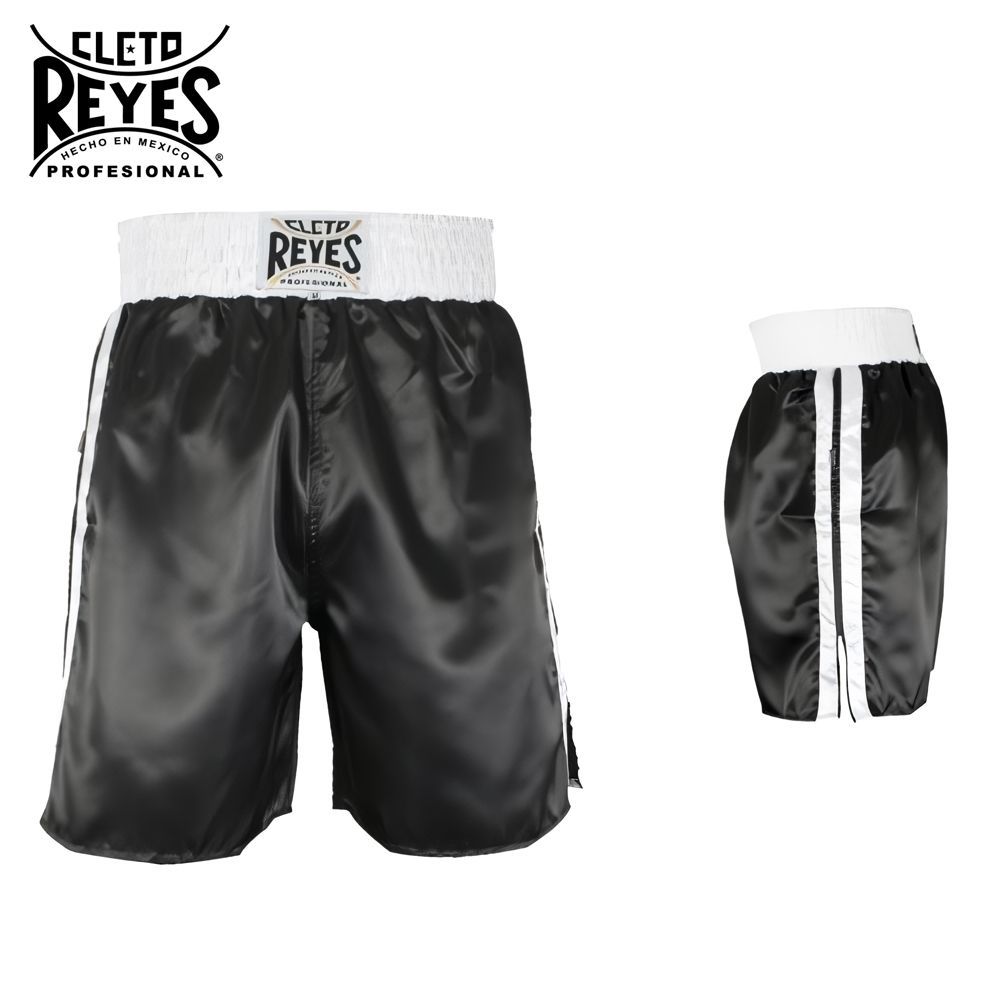 ボクシング トランクス REYES 【ブラック×ホワイト 各サイズ
