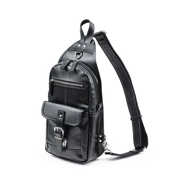 サンワダイレクト ボディバッグ メンズ ワンショルダー 日本製 デニム生地 縦型 ブラック 200-BAGBDY1BK 1個
