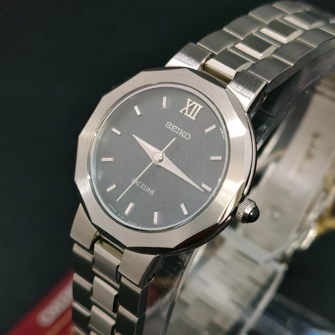 希少 極美品 稼働品 SEIKO セイコー EXCELLINE エクセリーヌ グリーン シルバー シェル文字盤 クォーツ 電池式 レディース 時計  4J41-0A30 - メルカリ