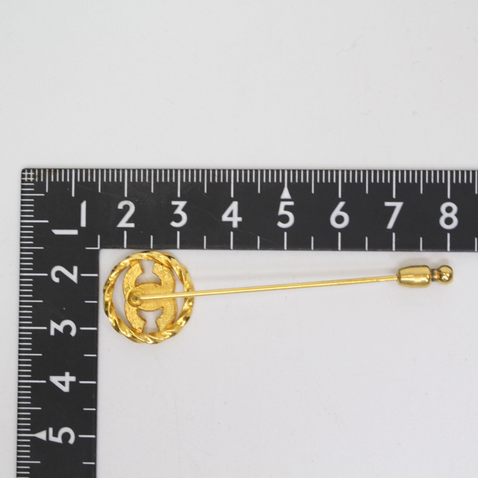 IS678)【美品】CHANEL シャネル ココマーク ラインストーン ピン