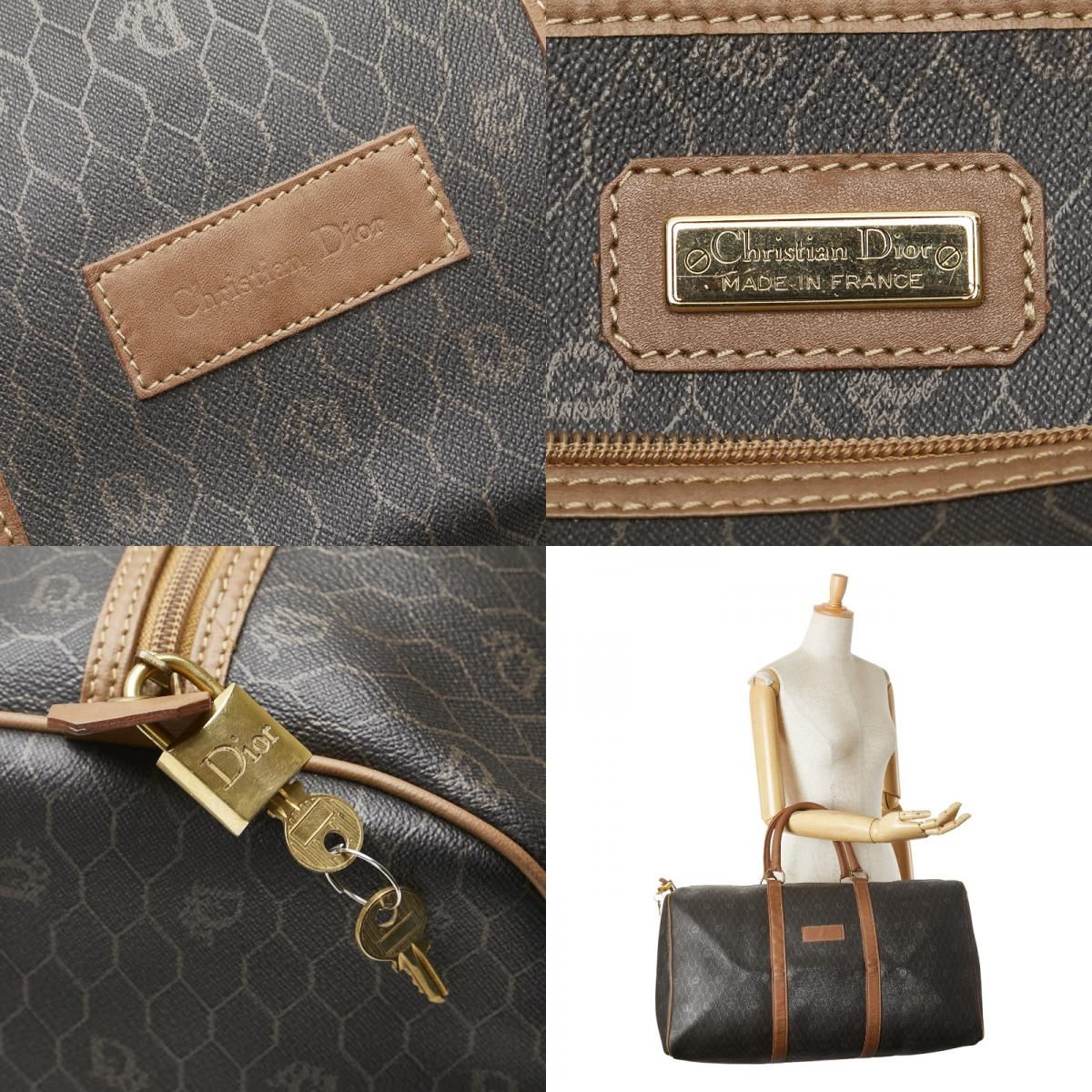 ハニカム ボストンバッグ