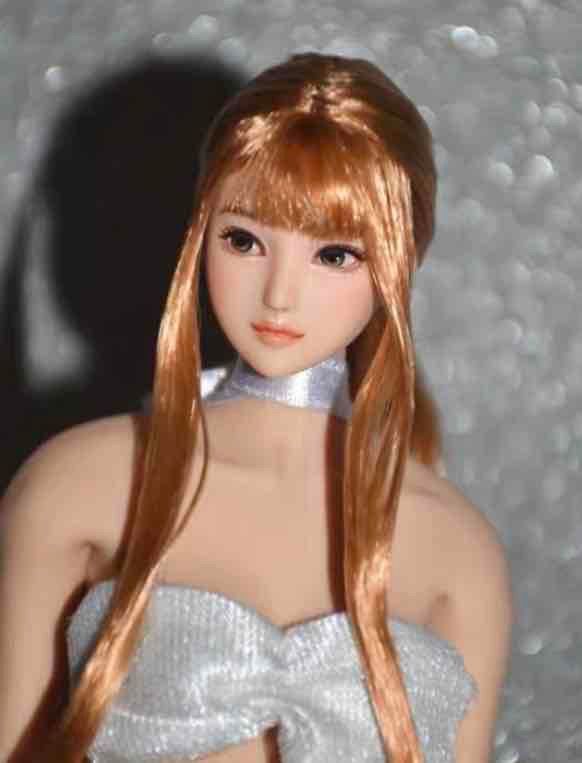 1/6スケール 女性フィギュアヘッド ロリカワ系セクシー美少女 手彫り